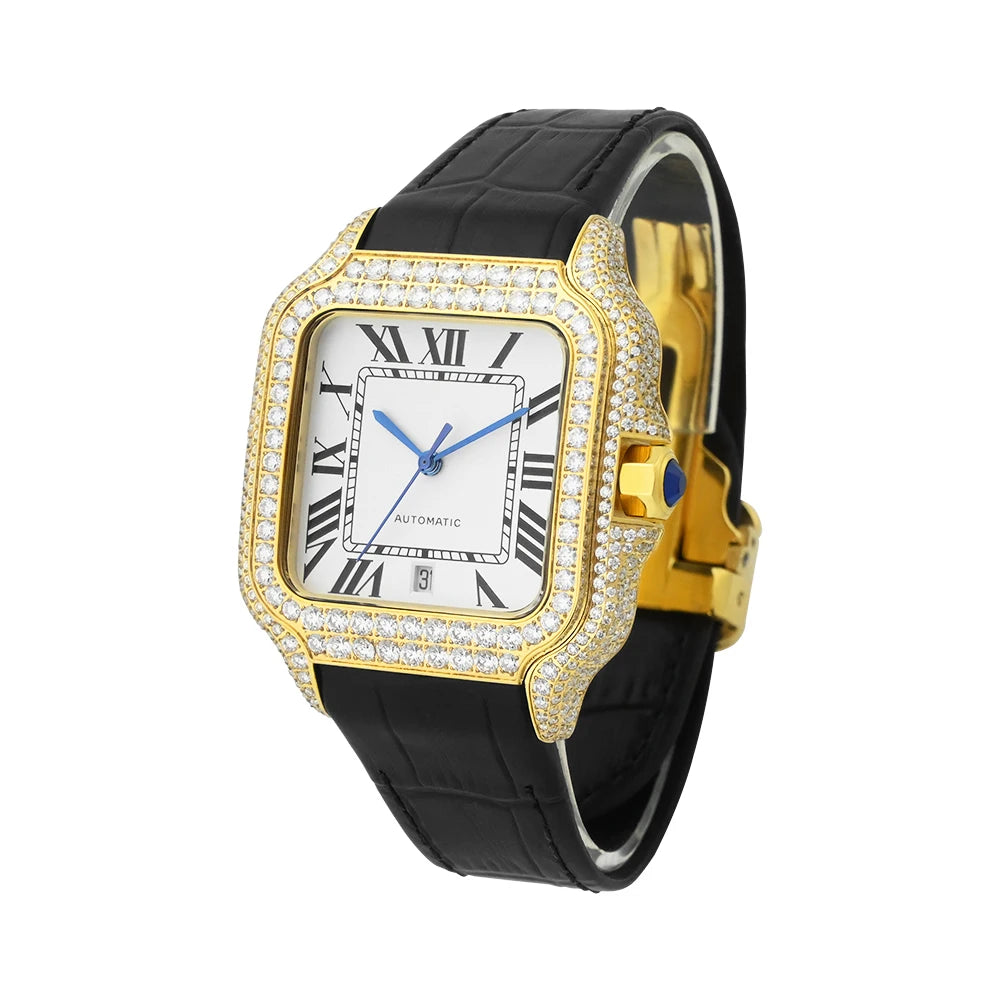 Blingbling Vvs Moissanite Diamond Watch 2025 Hip Hop Top Brand Luxury Iced Out Watches Pass Diamond Tester Wristwatch for Men