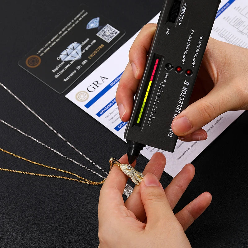 Top Quality 100% 925 Sterling Silver Whale Moissanite Pendant Iced Out Bling Necklace For Women/Men Hip Hop Fine Jewelry Party Gifts