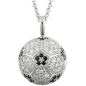 Exquisite Sport Football Pendant Necklace 925 Sterling Silver With Moissanite Diamond Iced Out Fine Jewelry Accept Dropshipping