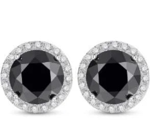 New 925 Sterling Silver D VVS1 Moissanite Stud Earrings For Women Round Earrings Engagement Wedding Daily Work Party Luxurious Gift