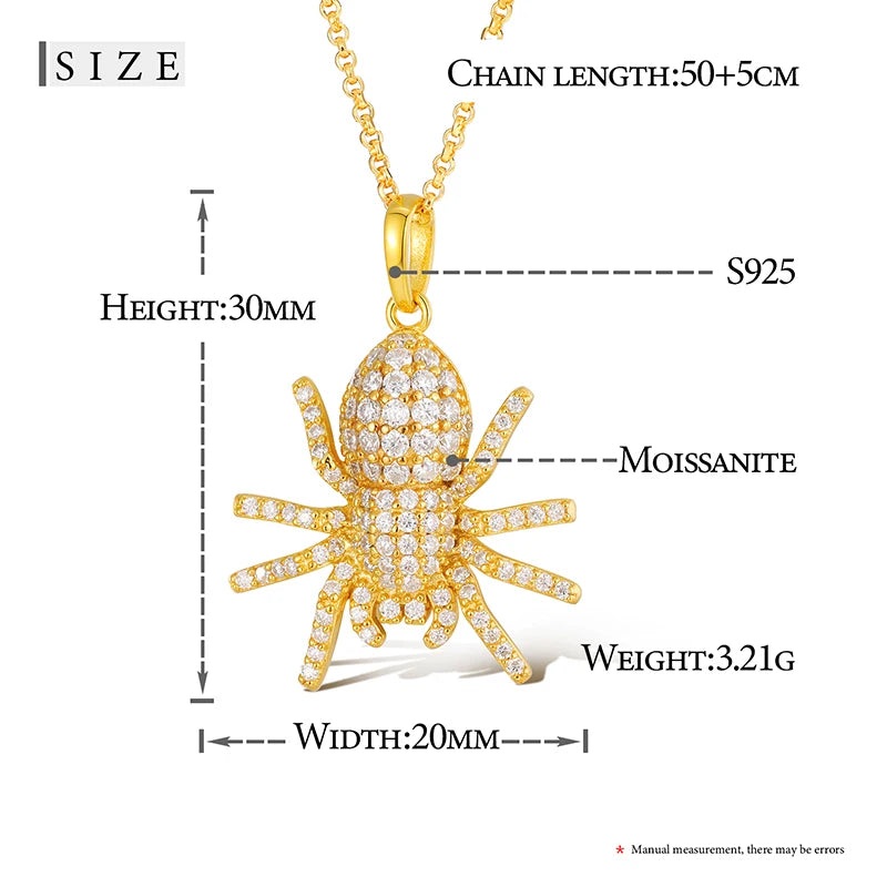 TUHE Unisex High Quality VVS1 Moissanite Iced Out Shark Pendant 18k electroplating For Men/Women Hip Hop Jewelry Gift