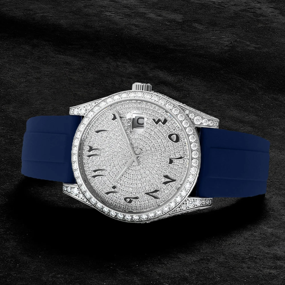 Luxury Hip Hop Iced Out VVS Diamond Men Designer Watches Automatic Mechanical Moissanite Watch