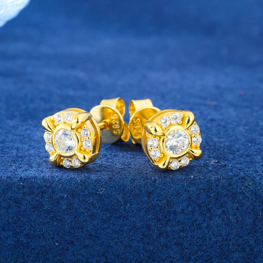 S925 Full Moissanite Dragon Claw Stud Earrings For Women Men Hiphop Fine Jewelry Earings 100% 925 Sterling Silver Sparkling Gift