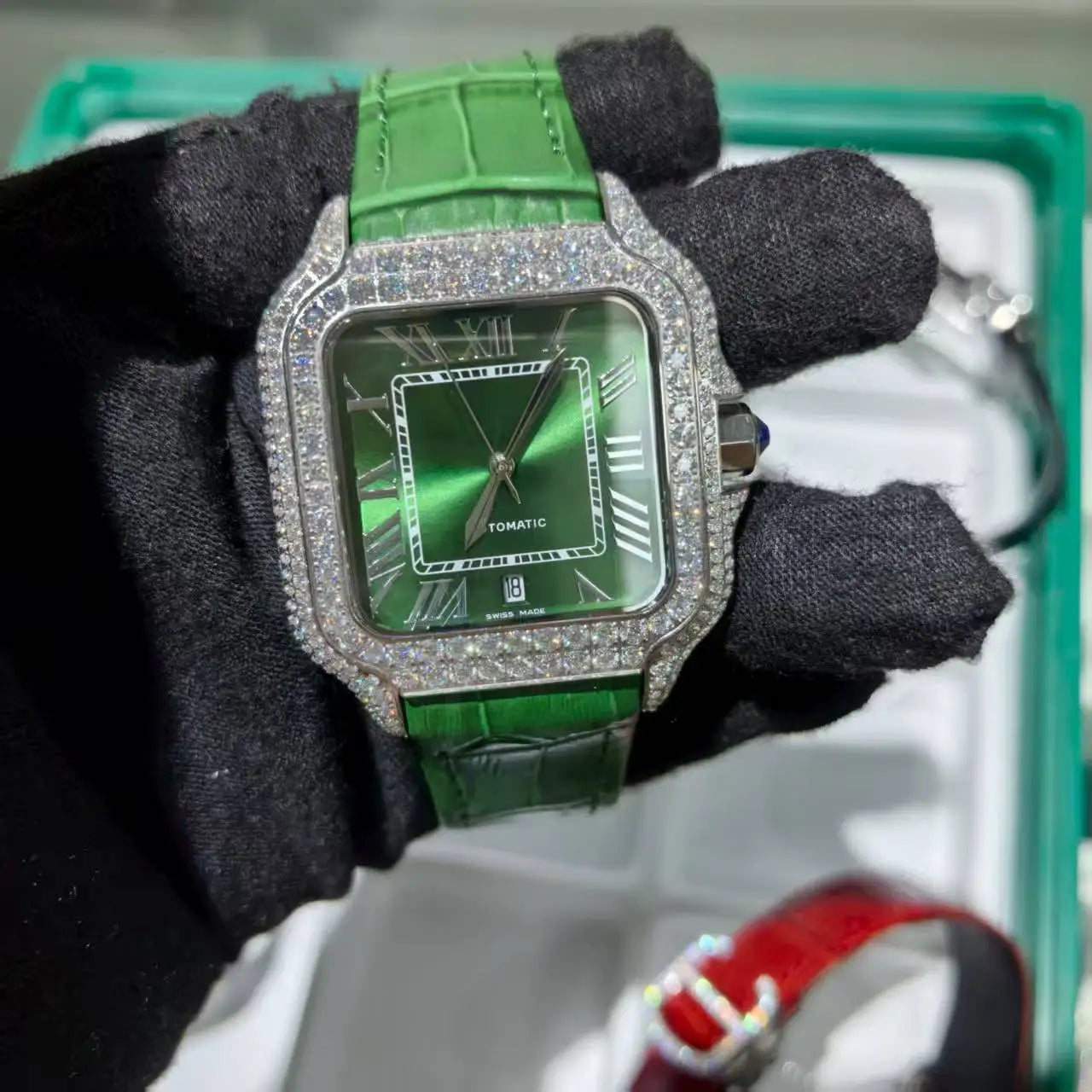 Vvs Moissanite Diamond Watch Hip Hop Top Luxury Iced Out Watch Pass Diamond Tester Vvs Moissanite Diamond Watch for Men