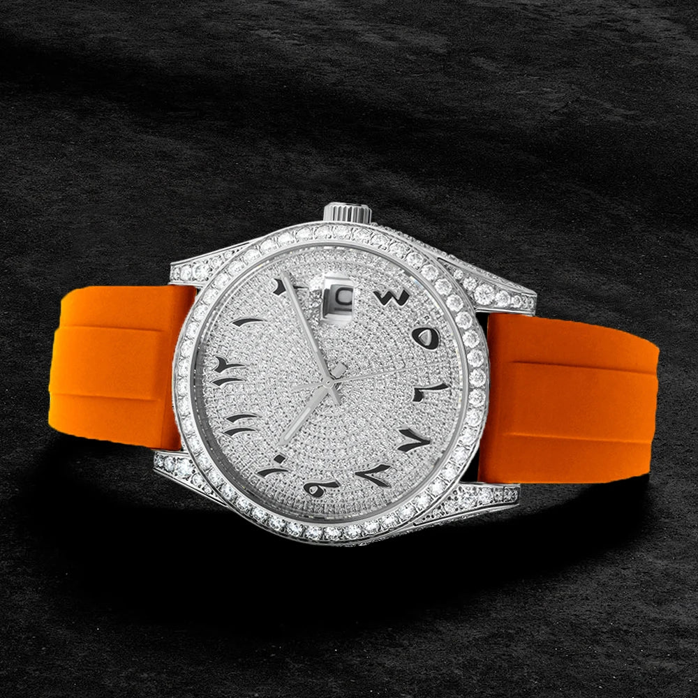 Luxury Hip Hop Iced Out VVS Diamond Men Designer Watches Automatic Mechanical Moissanite Watch