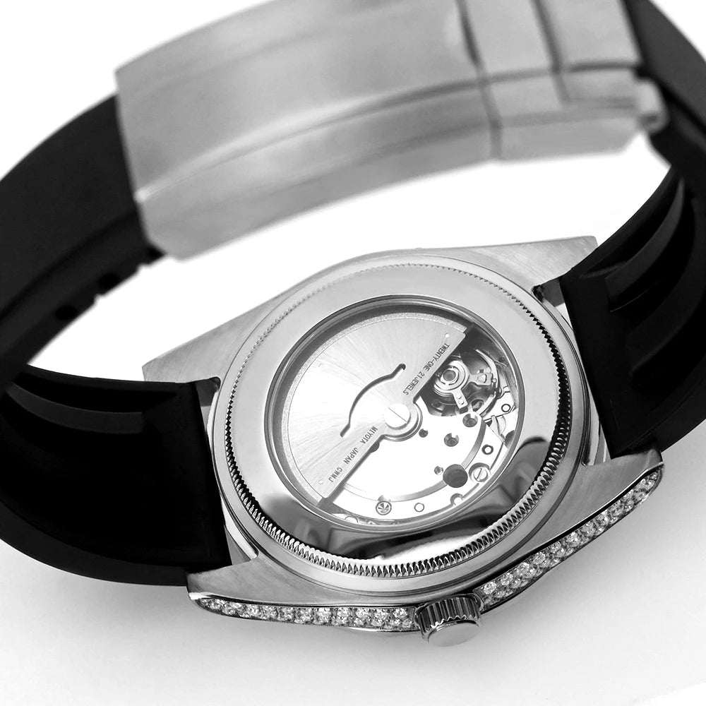 Luxury Hip Hop Iced Out VVS Diamond Men Designer Watches Automatic Mechanical Moissanite Watch