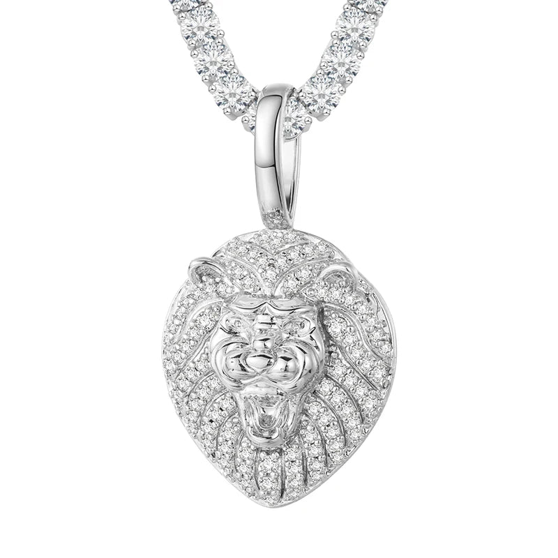 TUHE Unisex High Quality VVS1 Moissanite Iced Out Shark Pendant 18k electroplating For Men/Women Hip Hop Jewelry Gift