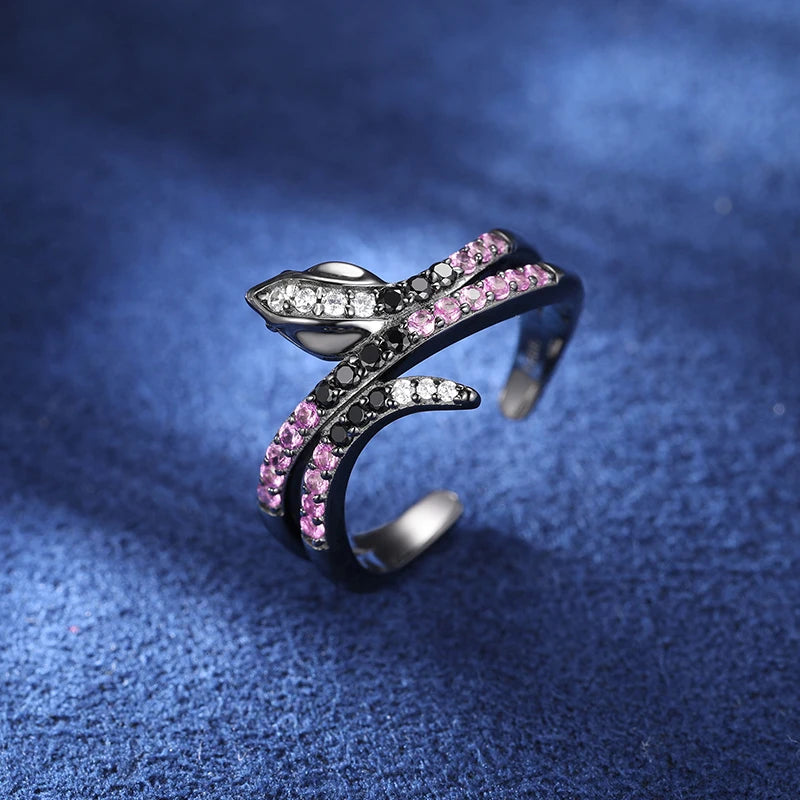 Black Vintage Black Moissanite Thorns Rings 925 Sterling Silver for Men Women Couple Fashion Party Jewelry Passed Diamond Test