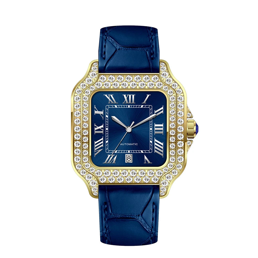 Blingbling Vvs Moissanite Diamond Watch 2025 Hip Hop Top Brand Luxury Iced Out Watches Pass Diamond Tester Wristwatch for Men