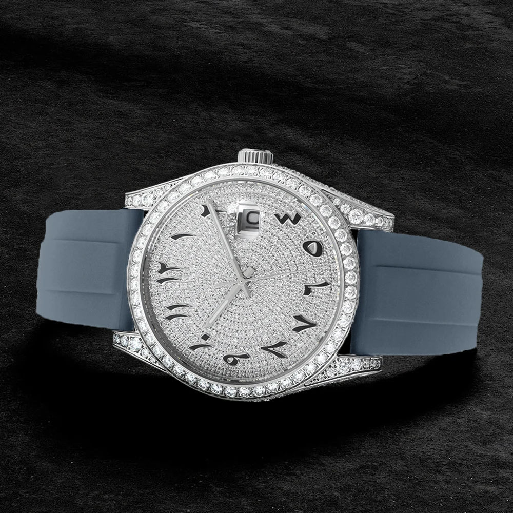 Luxury Hip Hop Iced Out VVS Diamond Men Designer Watches Automatic Mechanical Moissanite Watch