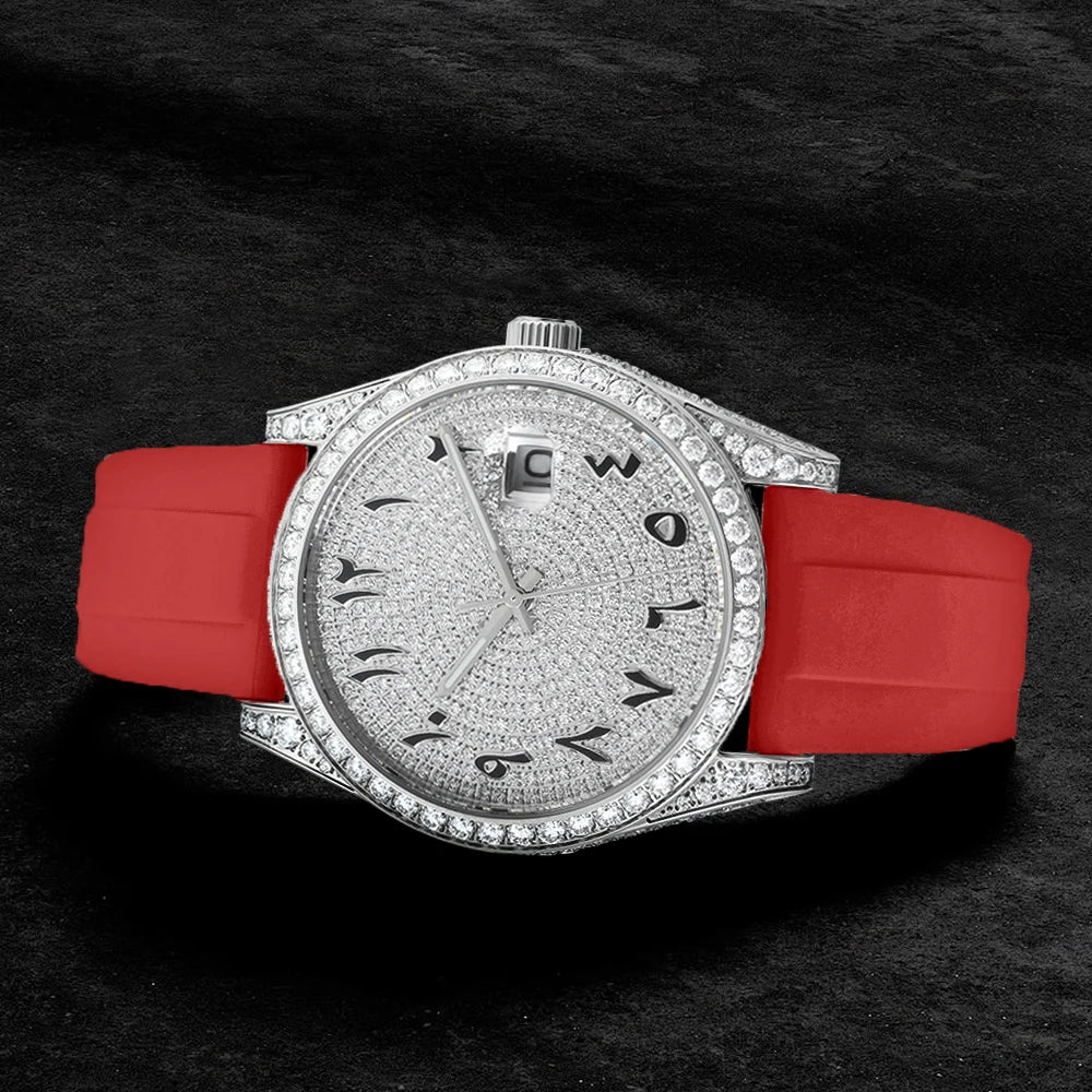 Luxury Hip Hop Iced Out VVS Diamond Men Designer Watches Automatic Mechanical Moissanite Watch