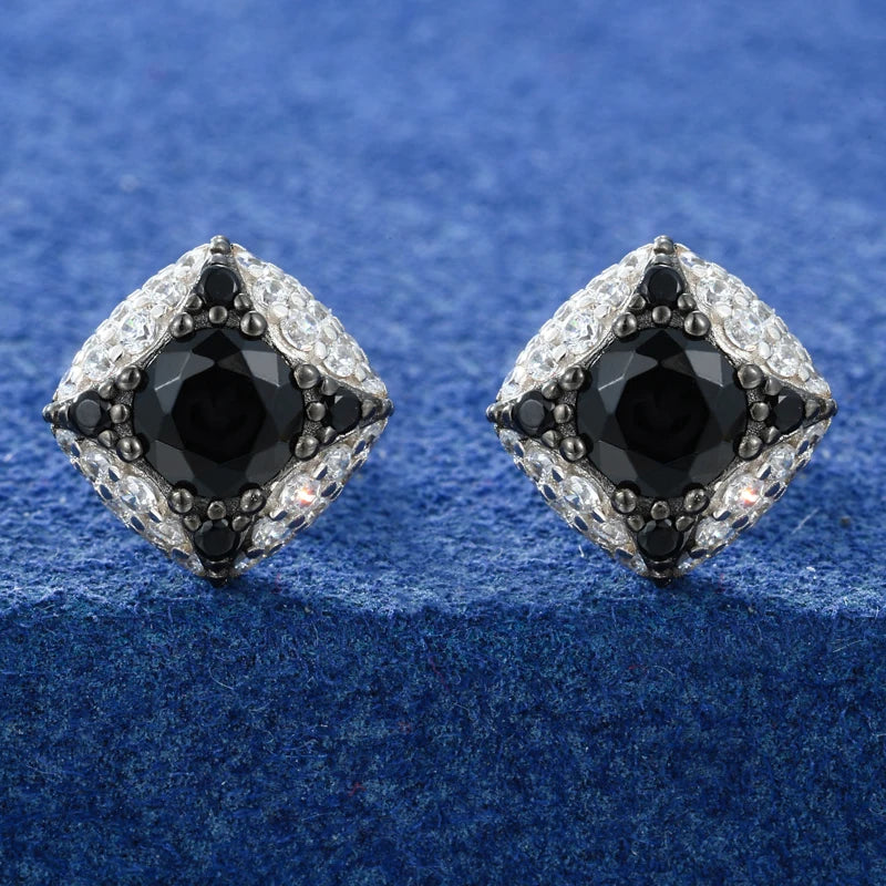 Original Design Full Iced Out Moissanite Frost Star Stud Earrings For Men Women 925 Sterling Silver Exquisite Party Jewelry Gift